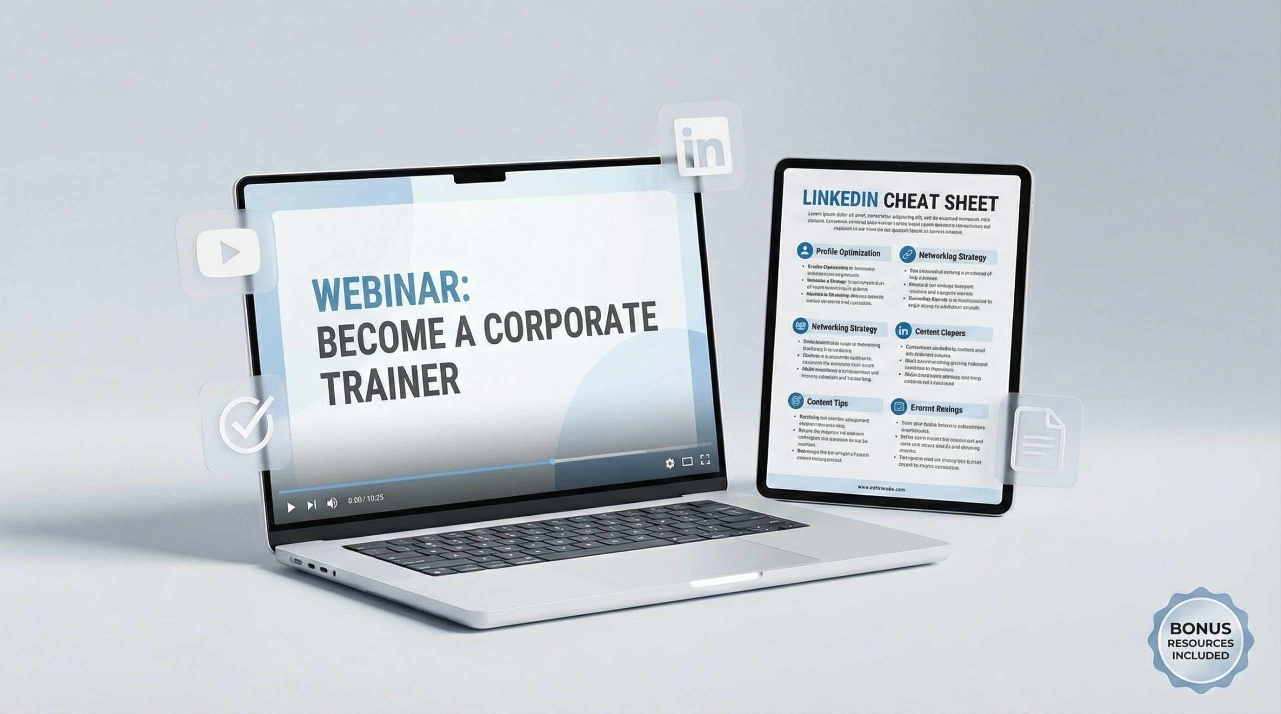 Webinar Recording + LinkedIn Cheat Sheet